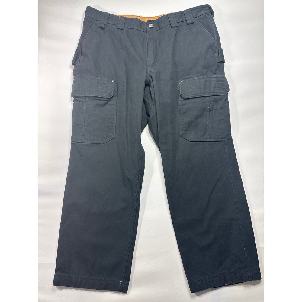 Duluth Men's Black Cargo Pants - Durable Utility Workwear